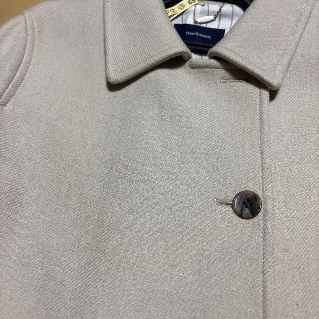 美品NEWYORKER ベージュ ピーコート 13 NEWYORKER