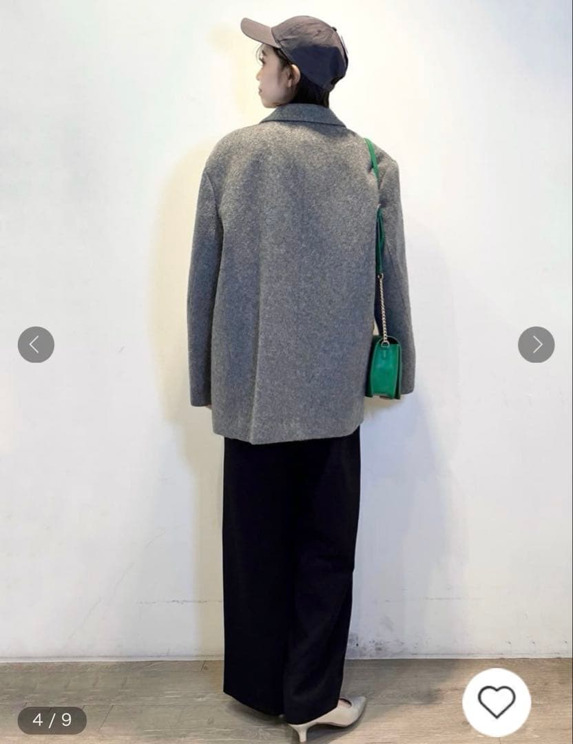 《Oggi掲載》シャギーウール混 テーラードコート