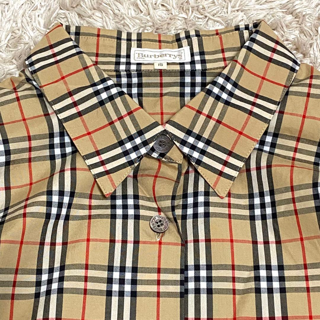 希少・極美品】バーバリー ノバチェック 長袖シャツ ヴィンテージ 3L