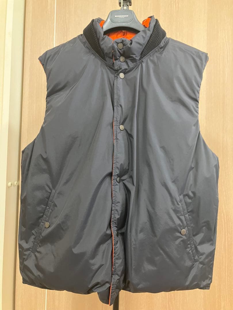 バーバリー メンズ Lサイズ ダウンベスト リバーシブル 新品 定価10万