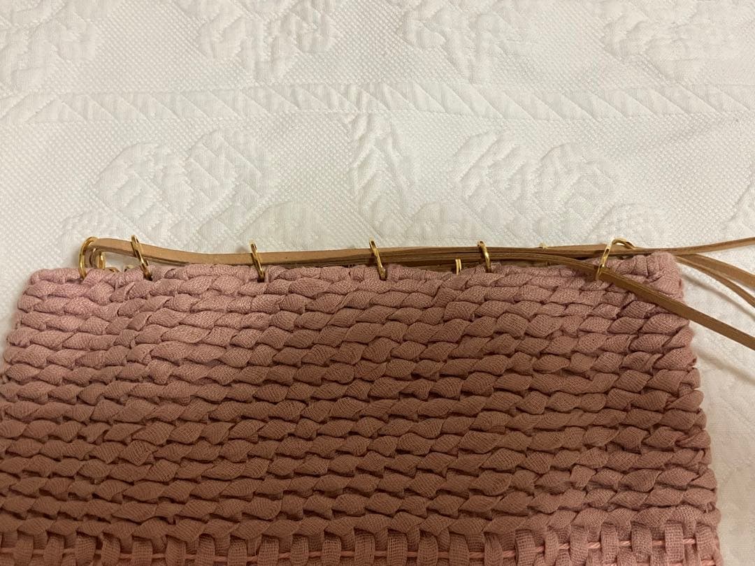 lilas.junko様専用⭐︎ SIRISIRI ピンク 編み 巾着型 バッグ