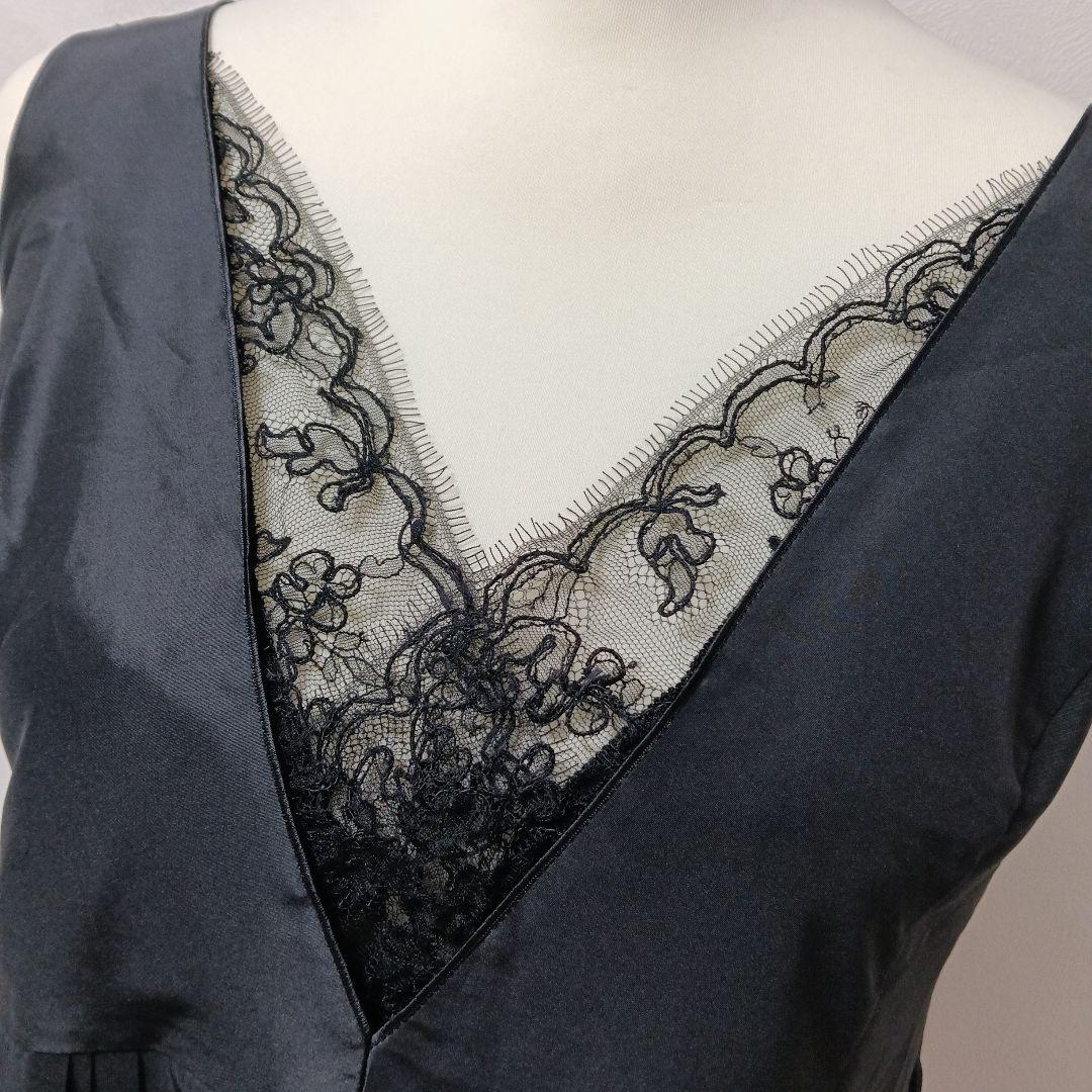 美品！FOXEY ドレスワンピース フォクシー シルク100% - メルカリ