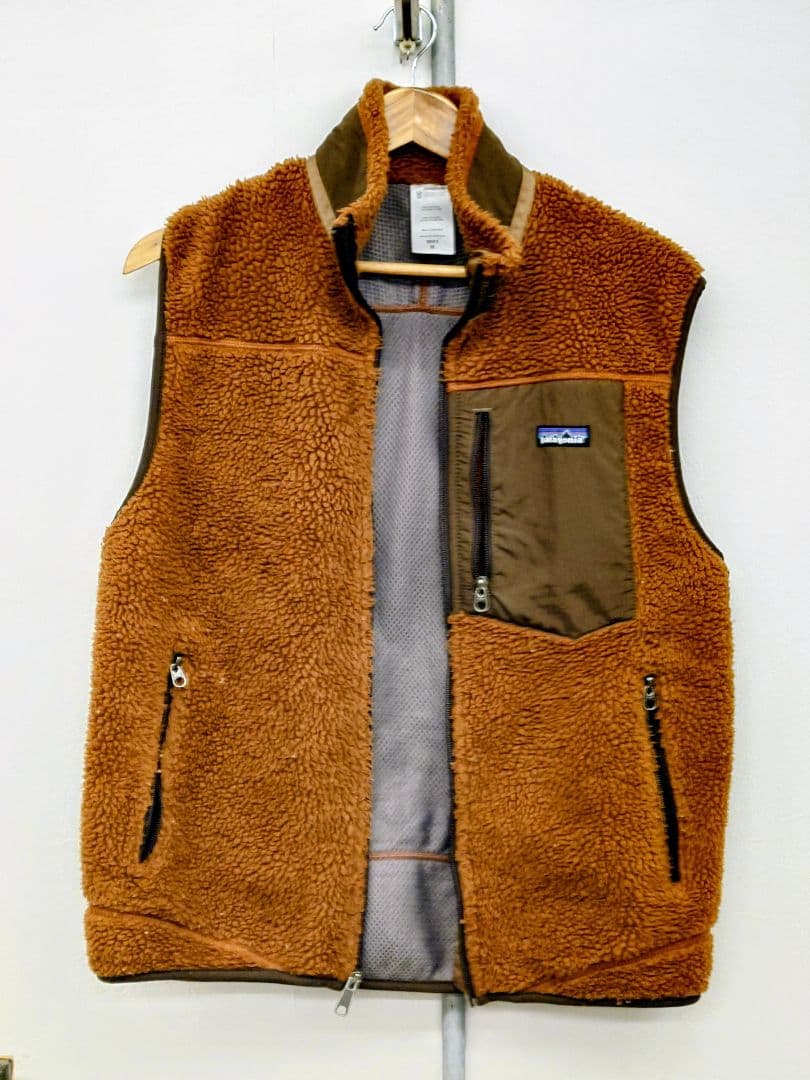 patagonia パタゴニア メンズ フリースベスト ブラウン Mサイズ - メルカリ