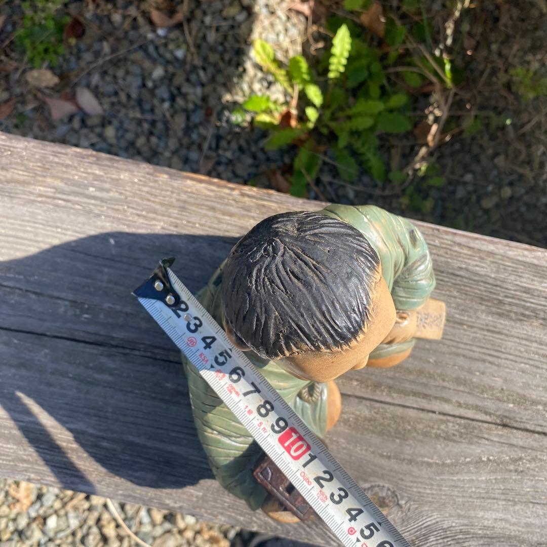 仙台四郎像 商売繁盛 貯金箱 開運 万平 縁起物 人神 昭和レトロ 人形