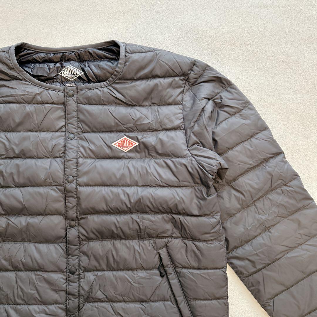 極美品✨DANTON ダントン ライトダウン インナーダウン 42 カーキ XL