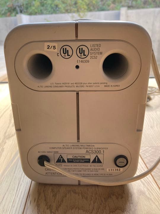 ALTECアルテックランシングACS300.1 PoweredSubwoofer 高額買取実施中!!】ALTEC LANSING アルテックランシング 38cm同軸型