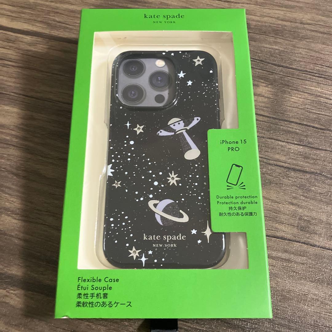 新品　未使用　ケイトスペード　iPhone15proケース　プラネット　スター ne2689-01_1.jpg