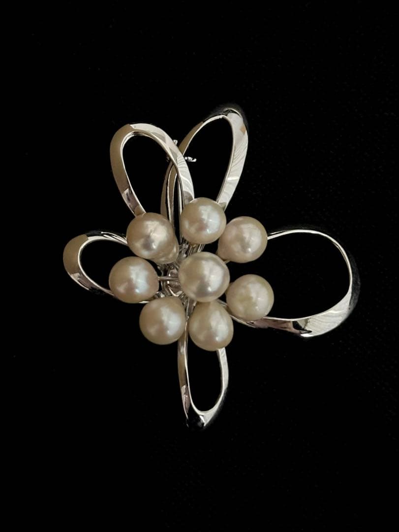 本真珠 シルバー(silver刻印あり) ブローチ No.3 - メルカリ