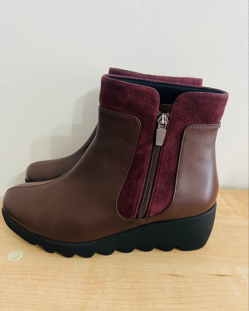 HILLS AVENUE】人気のサイドゴアブーツ ブラウン/バーガンディ - メルカリ