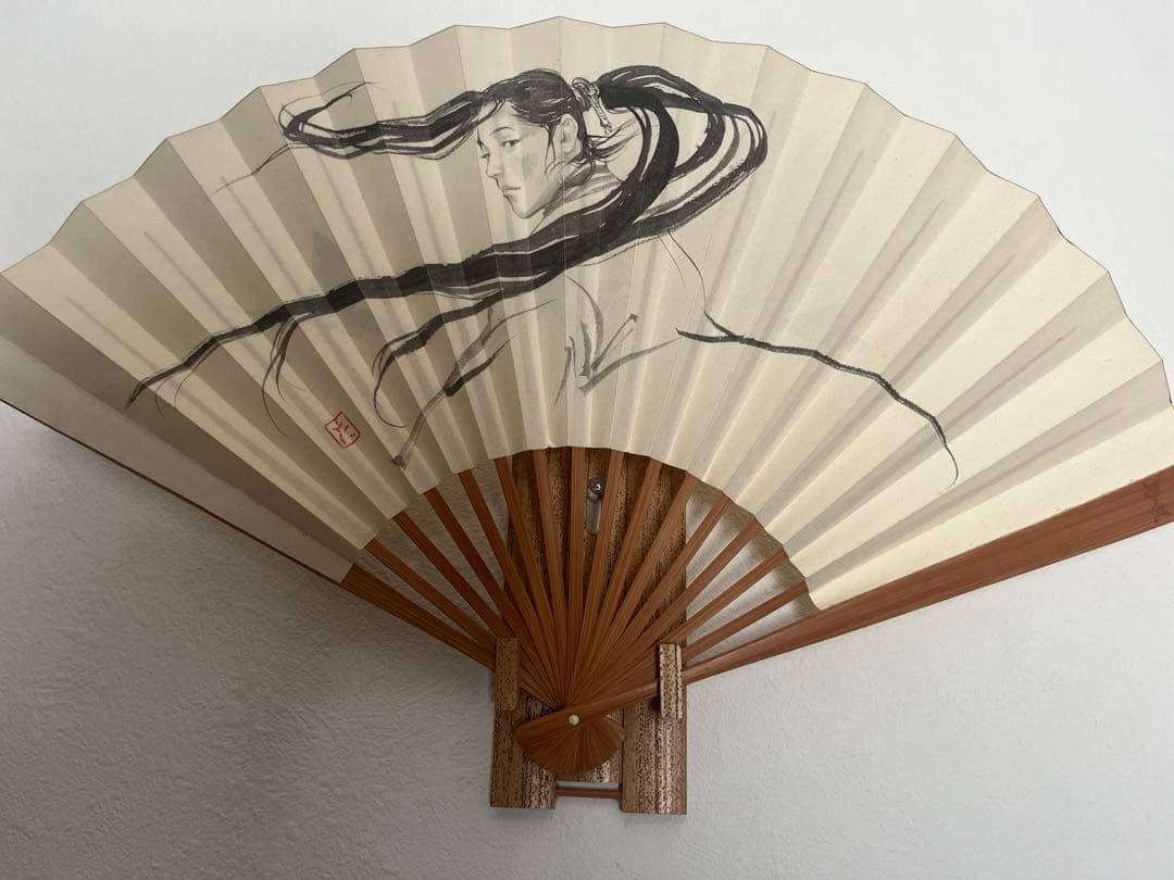 “バガボンド”　佐々木小次郎デザイン和風扇子