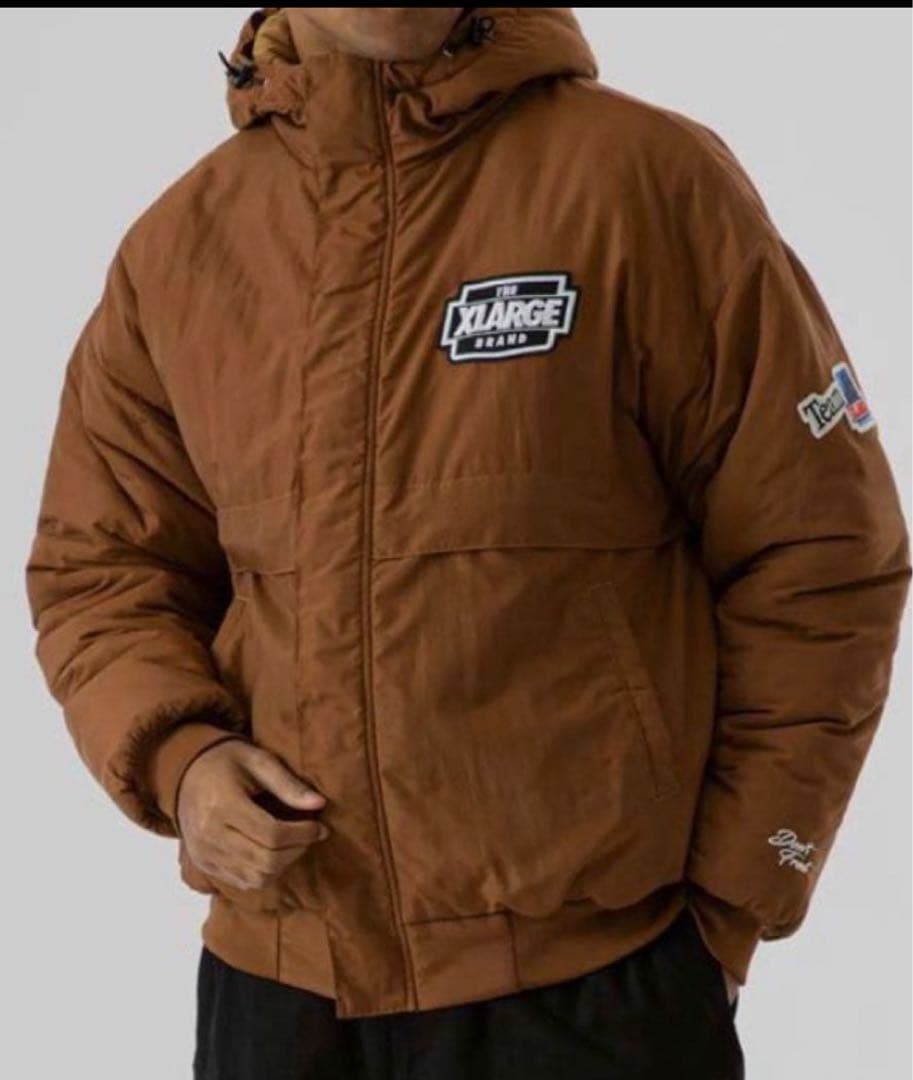 X−LARGE ブラウン ダウンジャケット サイズL - メルカリ