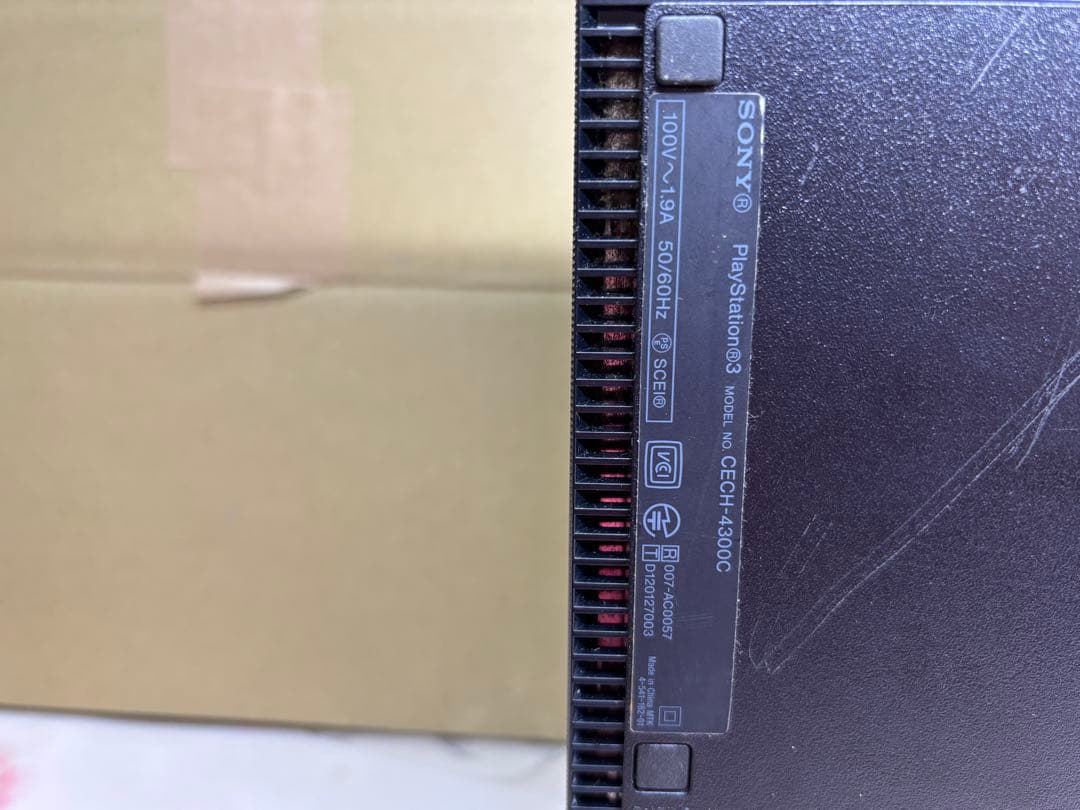 ジャンク品 PlayStation 3 ブラック 本体 CECH-4300C - メルカリ
