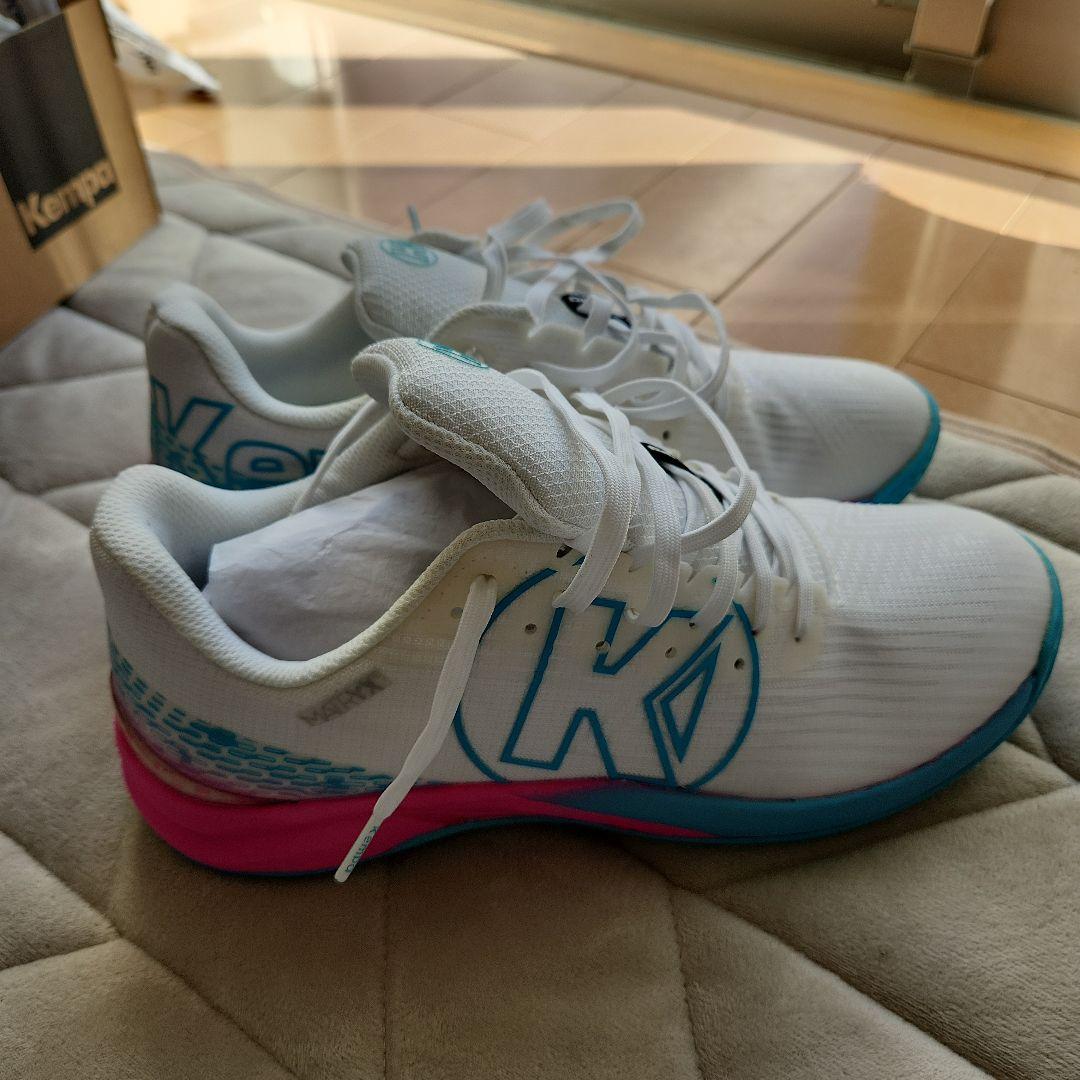 Kempa attack white/aqua ハンドボールシューズ - メルカリ