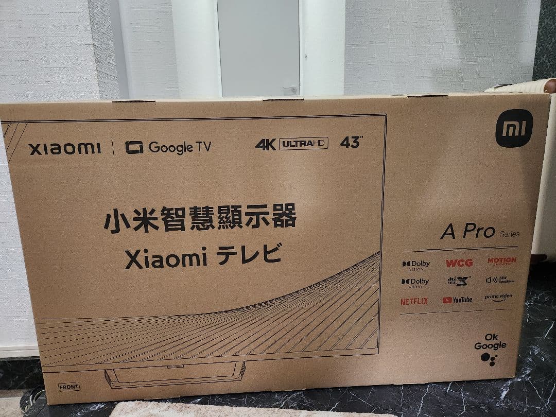新品、未開封Xiaomi 43インチ 4K Ultra HD テレビ A Pro Amazon | シャオミ(Xiaomi) チューナーレステレビ 43インチ 4K 液晶