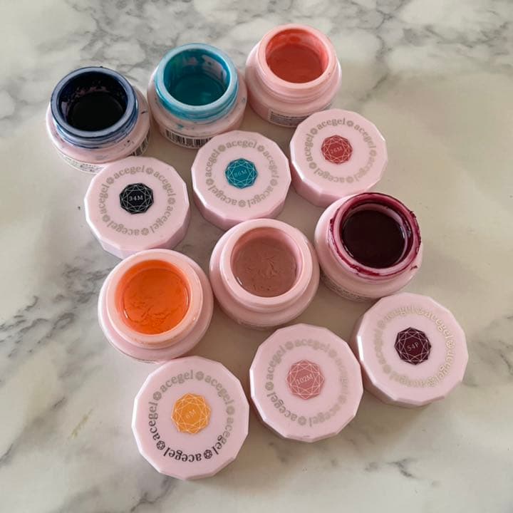 ace gel エースジェル カラージェル 6色set 2.5g - メルカリ