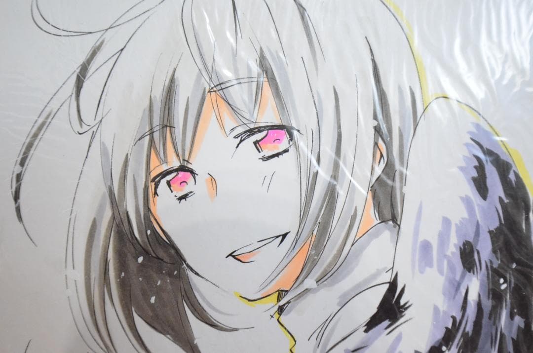 手書きイラスト（直筆）色紙 / 三星めがね / 検索：恋愛暴君