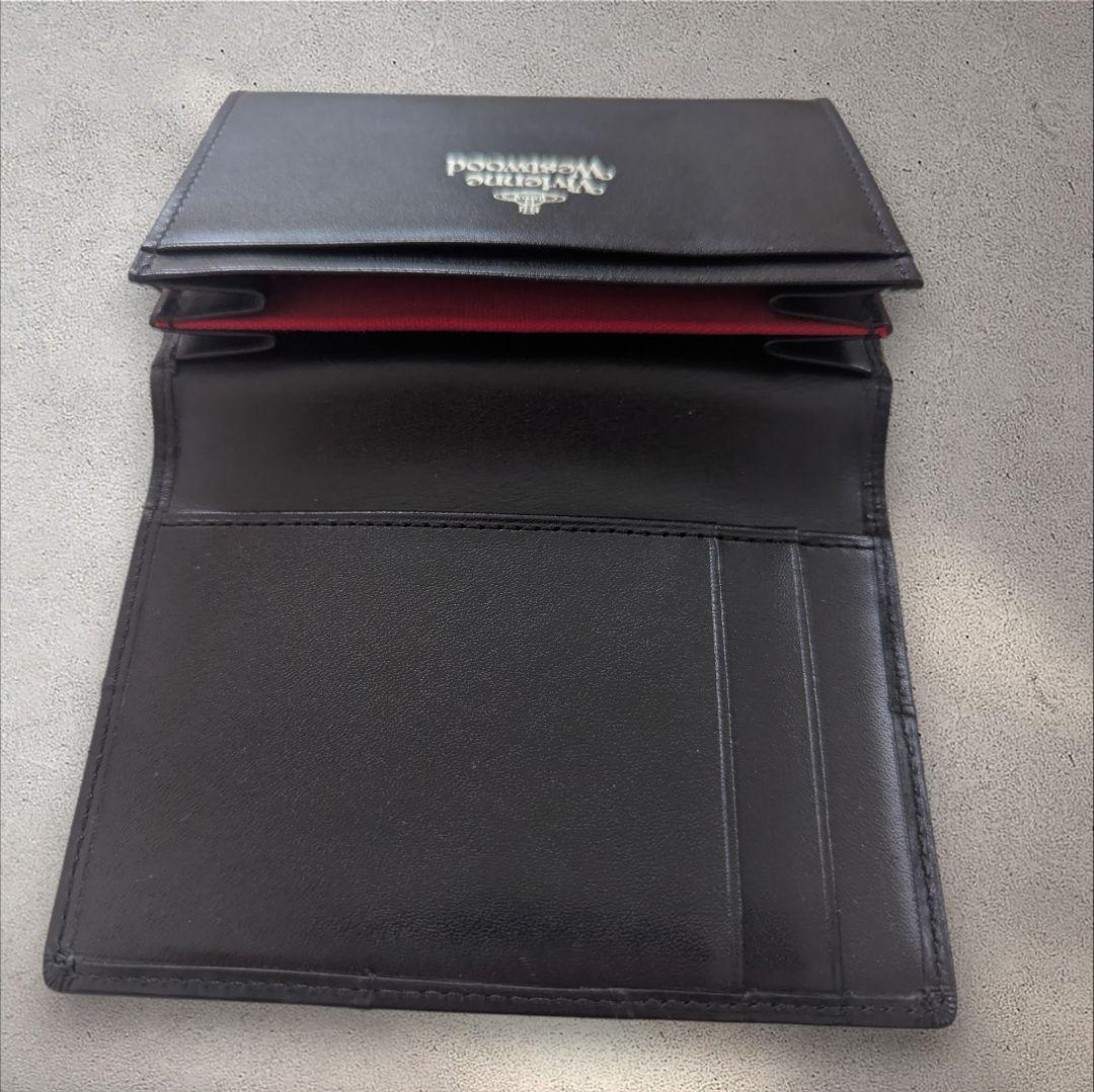 Vivienne Westwood ブラック レザー 名刺入れ カード入れ - メルカリ