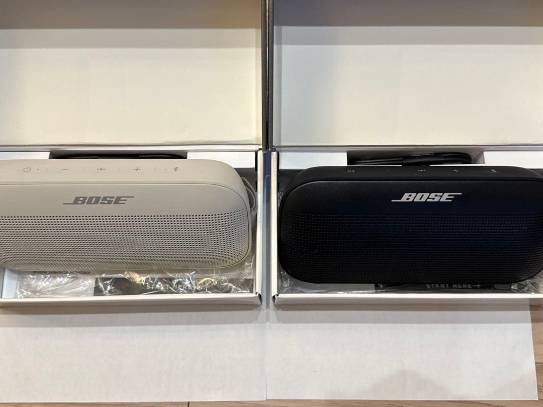 BOSE sound LINK flex ワイヤレススピーカー 白、黒2色セット ブルートゥーススピーカー SoundLink Flex Black SLinkFlex2ndBLK