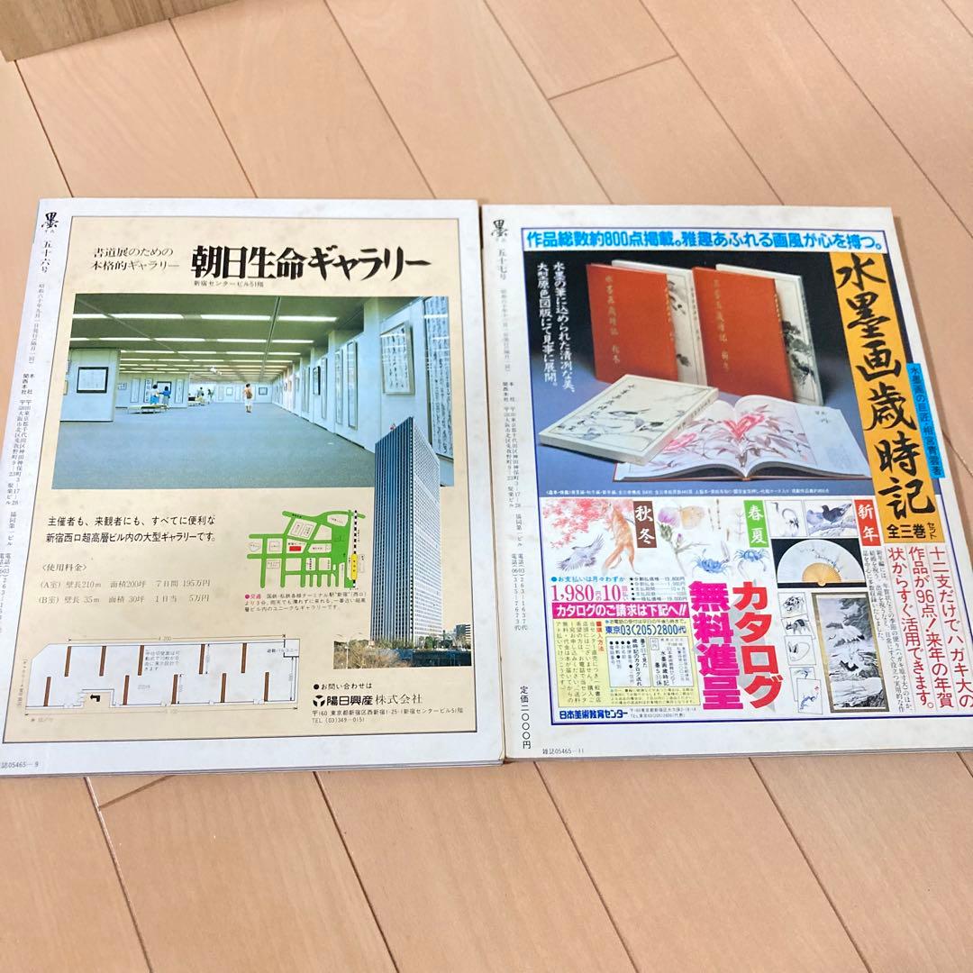 芸術新聞社 大判書道雑誌 墨 まとめ売り 50～59号 - メルカリ