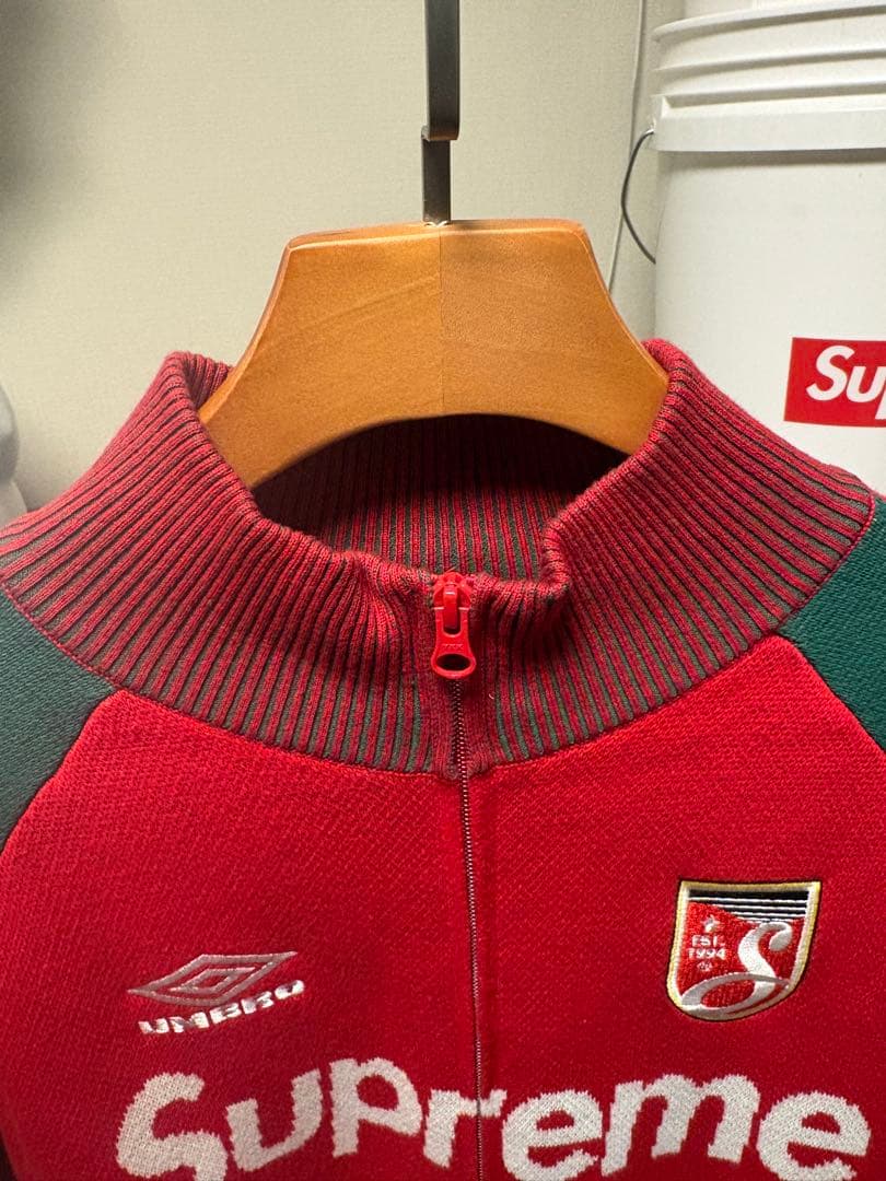 トップス Supreme x Umbro Zip Up Sweater \"Red\"