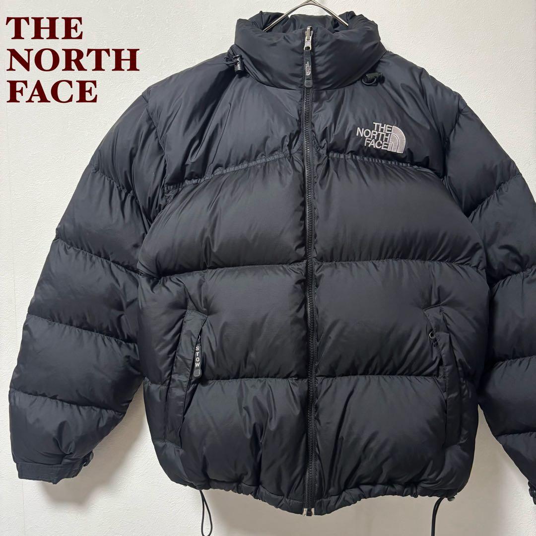 人気✨90's ザノースフェイス　ダウンジャケット　ヌプシ　L ブラック　刺繍 THE NORTH FACE（ザ ノースフェイス） ダウンジャケット ダウン メンズ