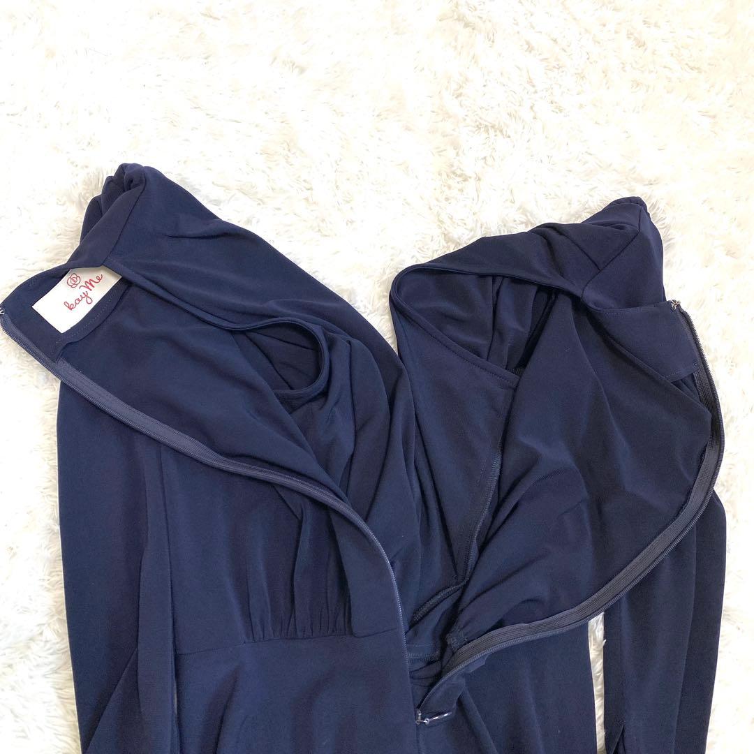 kay me ケイミー ヴィーナス カシュクール ワンピース 濃紺 サイズ7