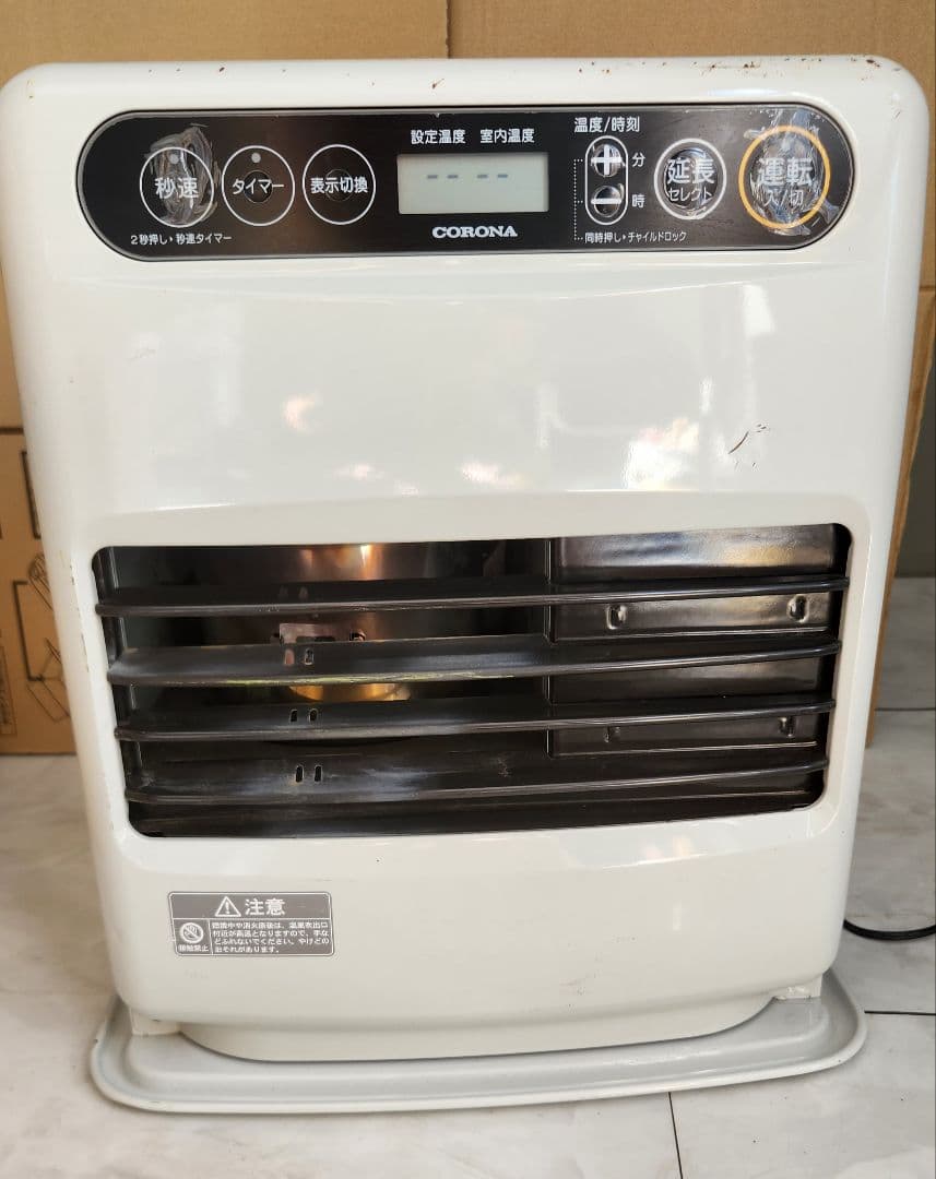 20年製 CORONA 石油ファンヒーター デジタル表示002 - メルカリ