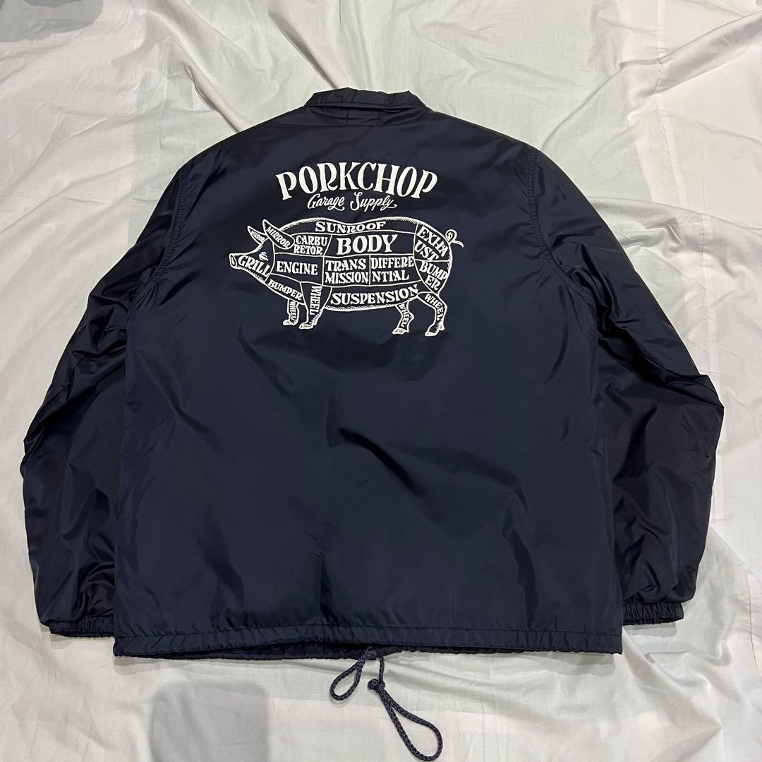 専用 PORK CHOP ポークチョップ コーチジャケット ナイロン 内ボア