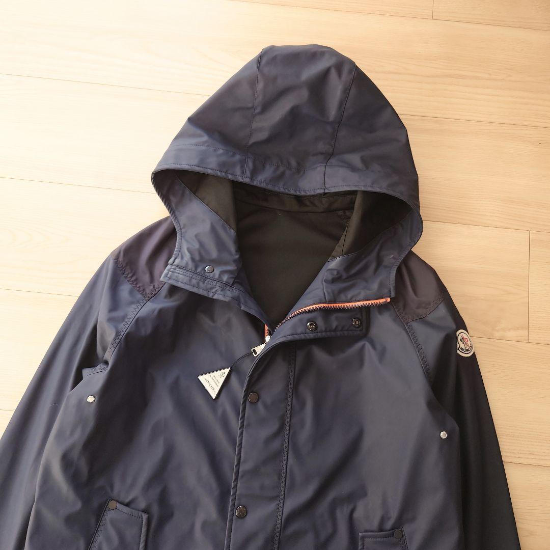 未使用】MONCLER フーディ スプリングコート LORMONT ネイビー - メルカリ