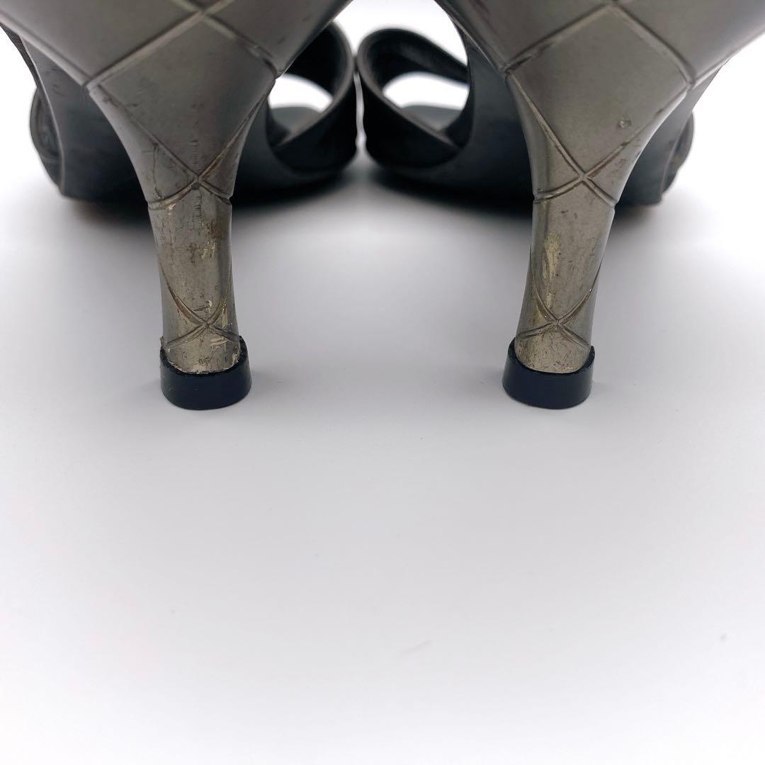 CHANEL シャネル ニュートラベルライン ココマーク ミュール 23.5cm