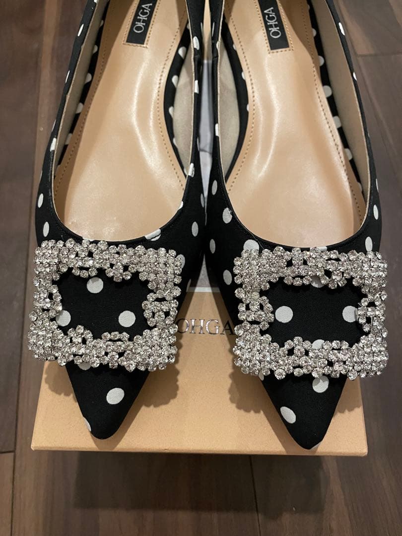 ohga ドットビジューパンプス　24.0cm 新品未使用品