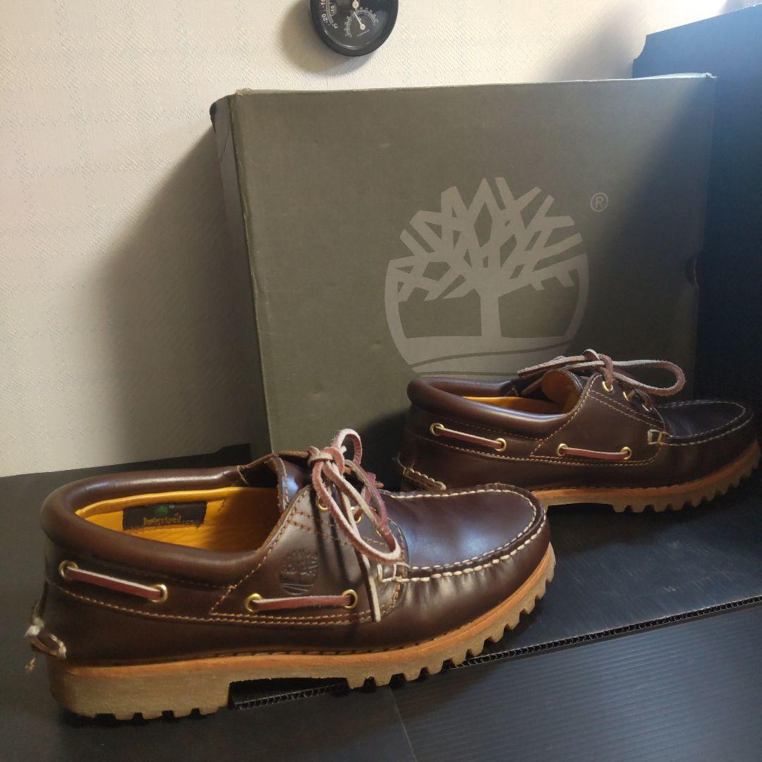 【ケア済】Timberland 3eye ブラウン 25.5cm