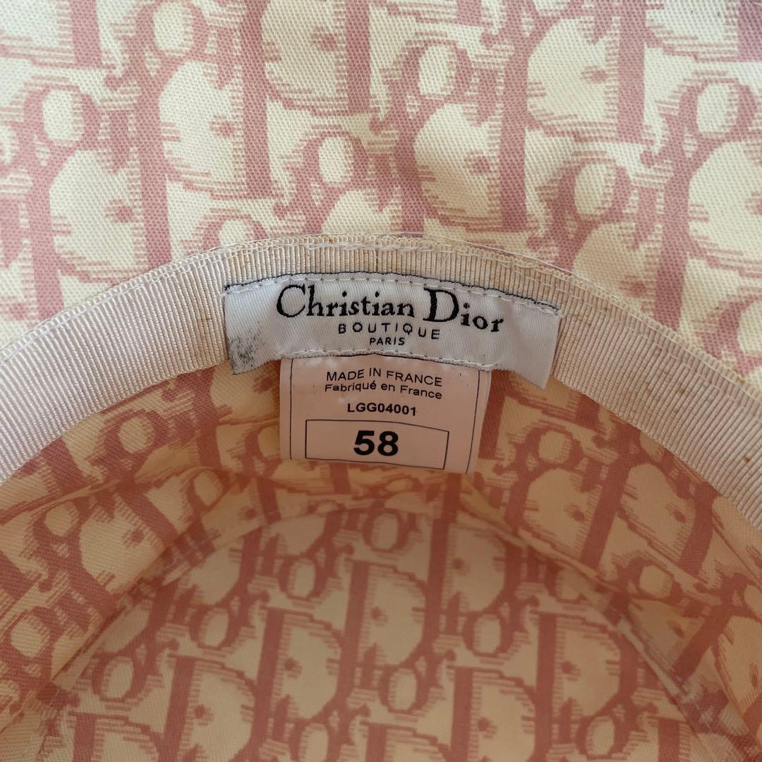 Dior ピンク トロッター柄 バケツハット サイズ58 - メルカリ