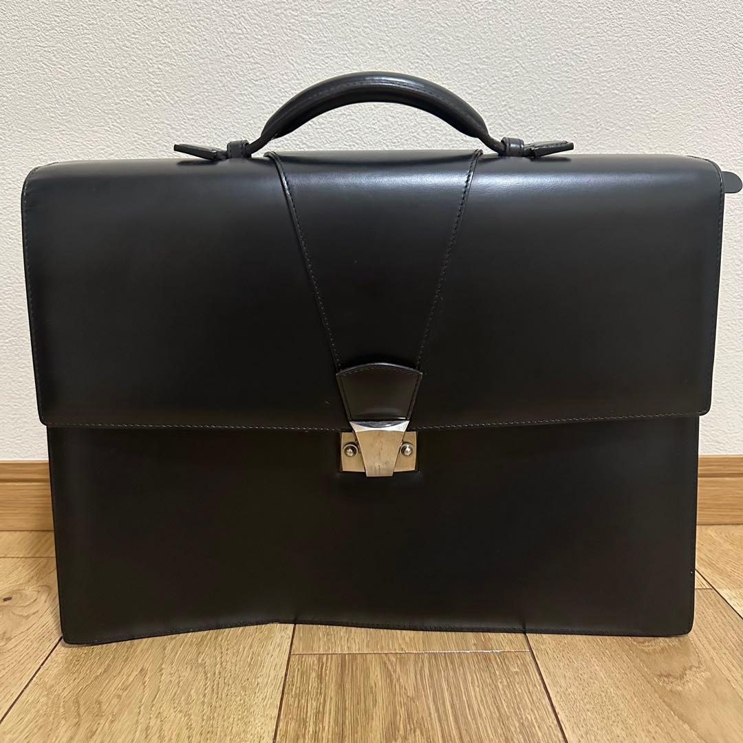 カルティエ　ビジネスバック　レザー　黒 カルティエビジネスバッグ 黒 メンズ レザー ブリーフケース CARTIER