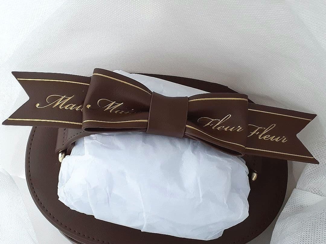 《完売品♡》メゾンドフルール　FLEURチョコレートキューブバッグ　ブラウン★