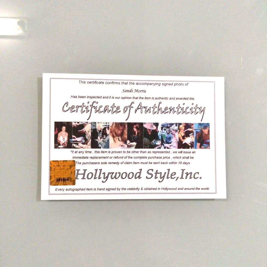 セール中…サンディ・モリス直筆サイン入り2Lサイズ写真…アメリカ