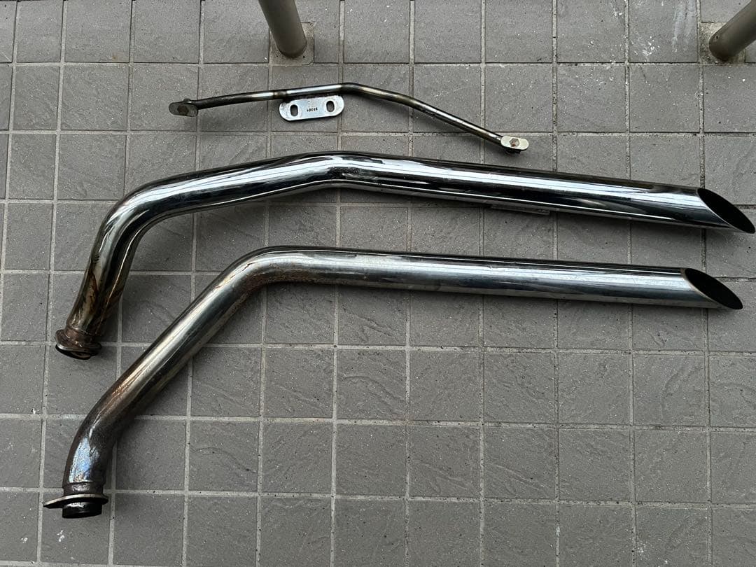 ハーレー　ショベル　ステンレス マフラー （パウコ） 70-84 ショベルヘッド<BR>パウコ製 アップスイープ マフラー ショー