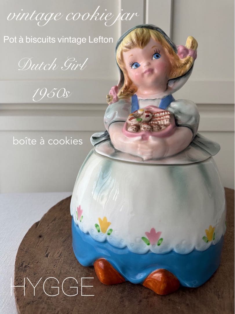 50's Leftonダッチガール ヴィンテージ レフトン クッキージャー☕️ vintage 50's Lefton ヴィンテージ レフトン クッキージャー |