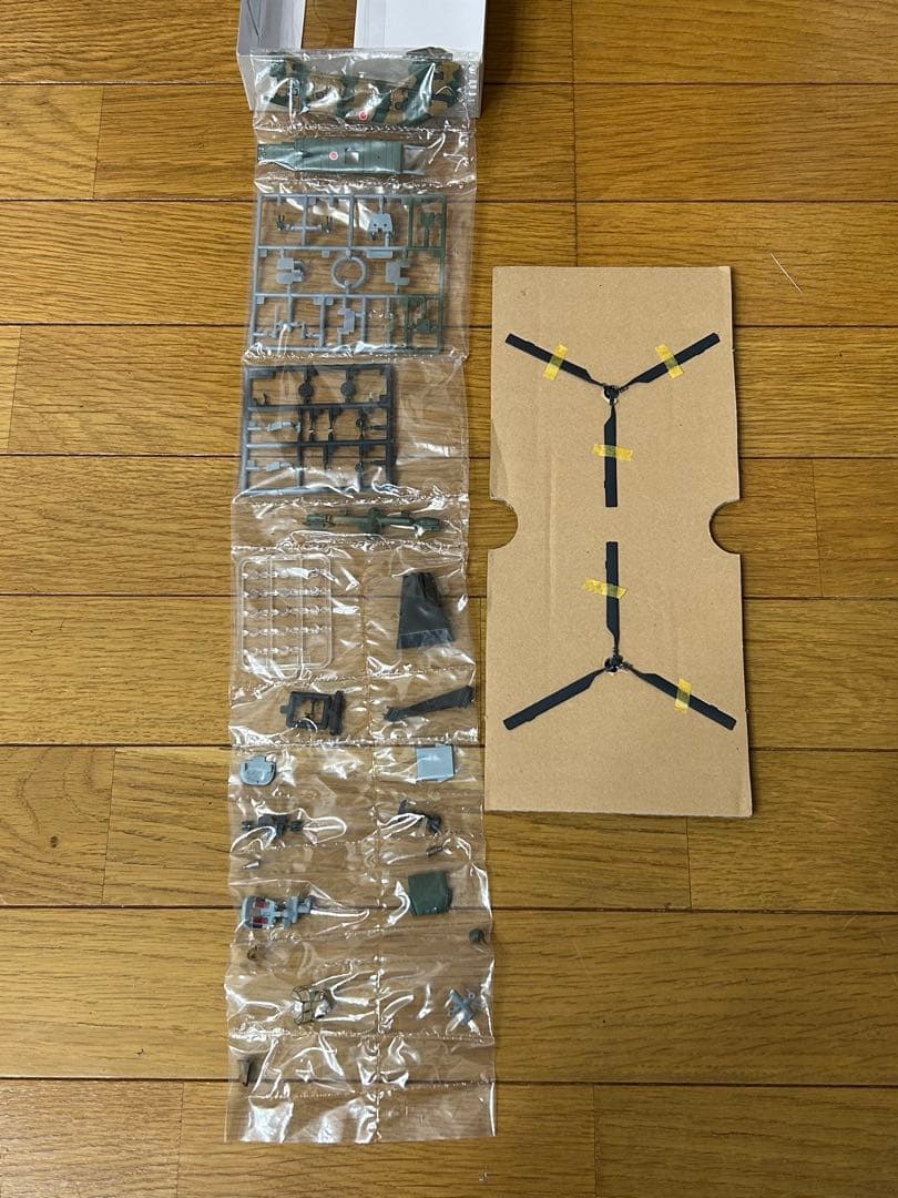 技MIX CH-47J＆フライトユニット＆回転ユニット＆エッチングパーツ 4点