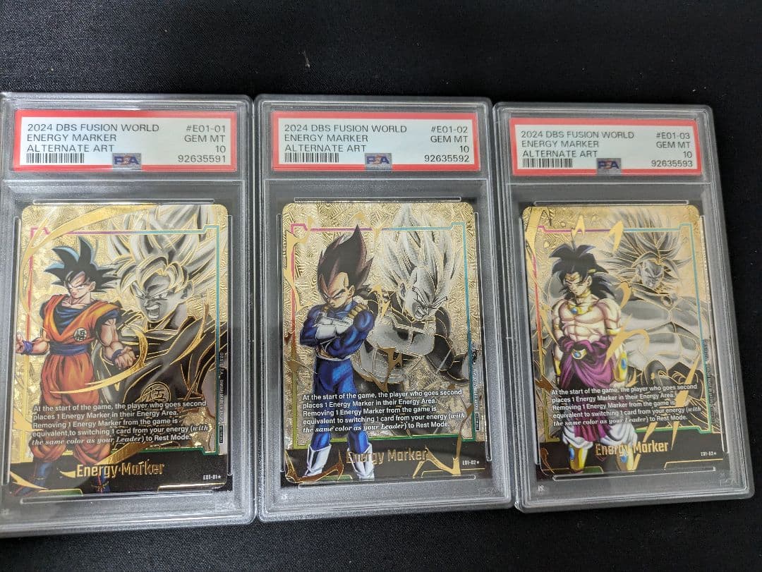 PSA10フュージョンワールドエナジーマーカーベジータ英語