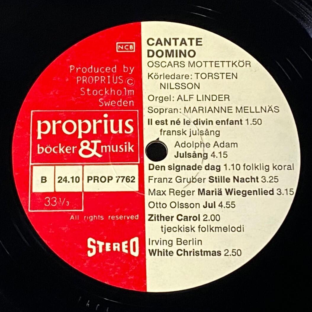 ★至高の名作【SWE完全初出／白地青文字ジャケ／極上美品】 カンターテ・ドミノ