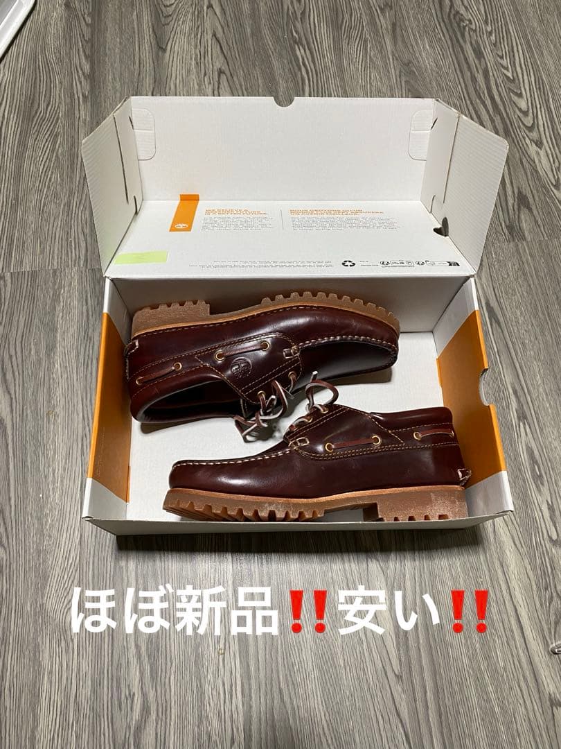 新品同様 Timberland スリーアイ ブラウン ティンバーランド モカシン 定番】スリーアイ(3eye) クラシックラグ メンズ（モカシン/デッキ