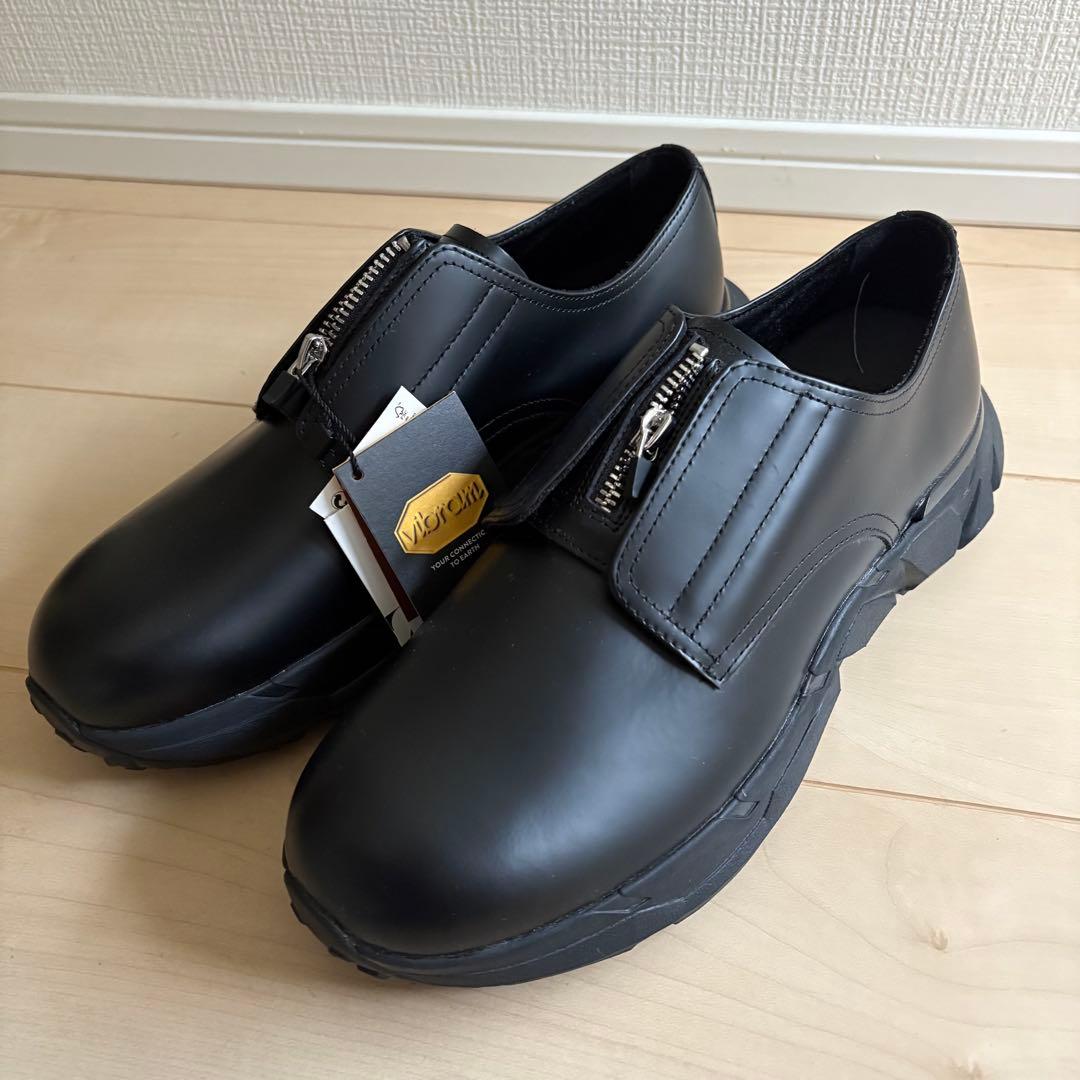 新品未使用】ZARA × vibram フロントジップレザーシューズ - メルカリ