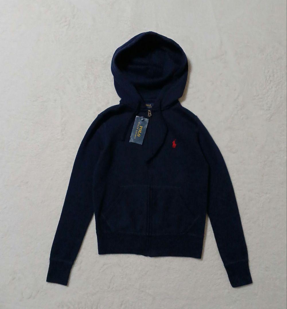 新品✨希少✨ポロラルフローレン ジップパーカー ネイビー Y2K XS 短丈