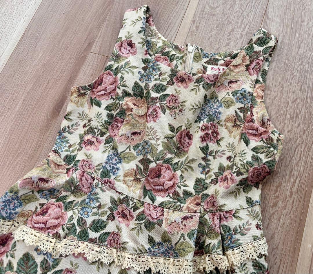 エミリーテンプルキュート薔薇ゴブラン＆レースJSK ワンピ 美品 - メルカリ