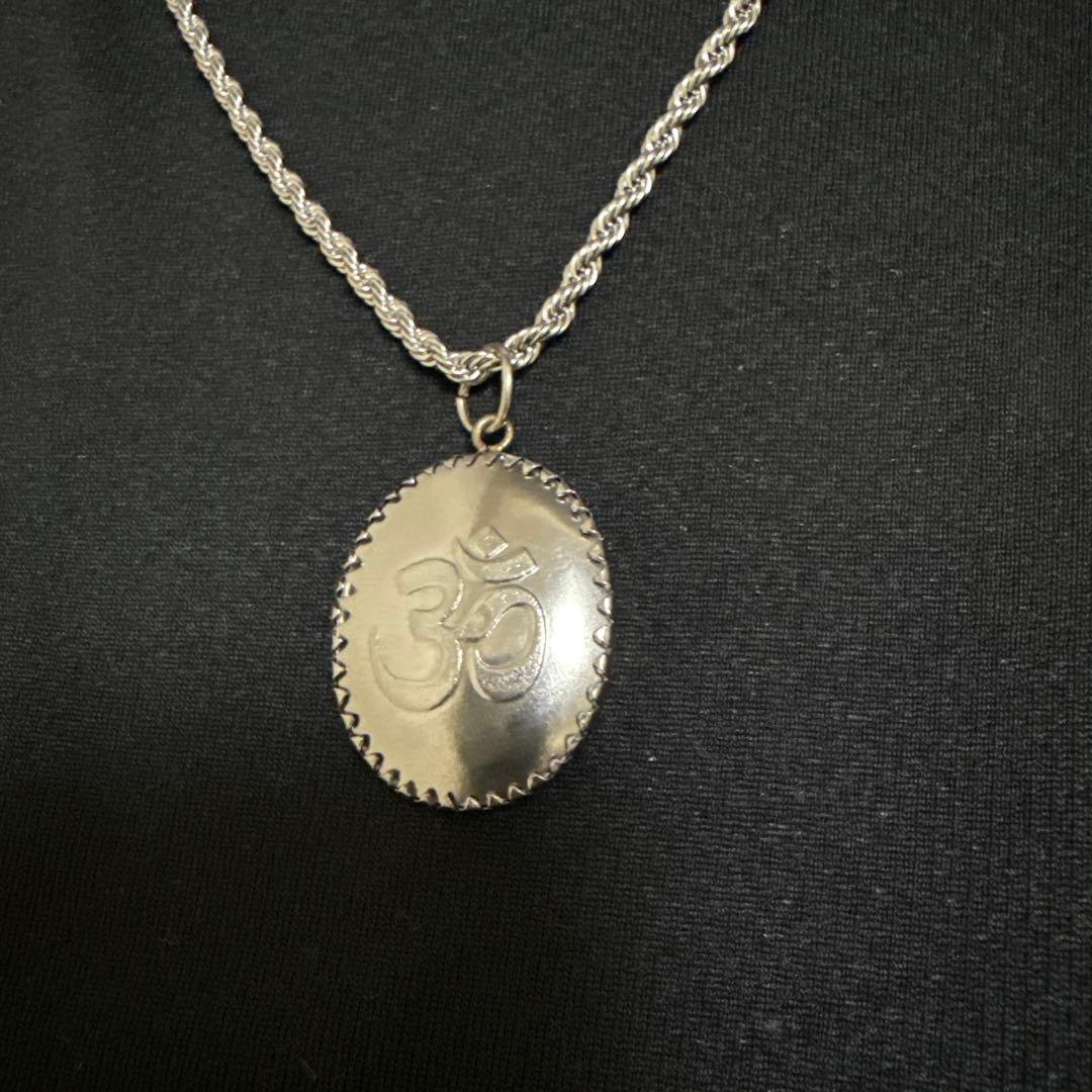 ガネーシャ（ピンク）オームペンダント藤井風ネックレスお風呂チェーン