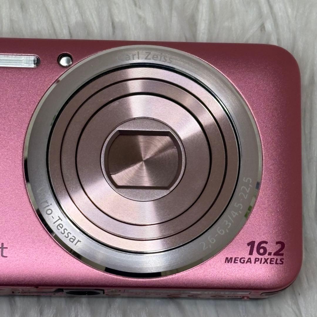 美品 SONY カメラ DSC-WX30 充電器 箱 ピンク コンデジ