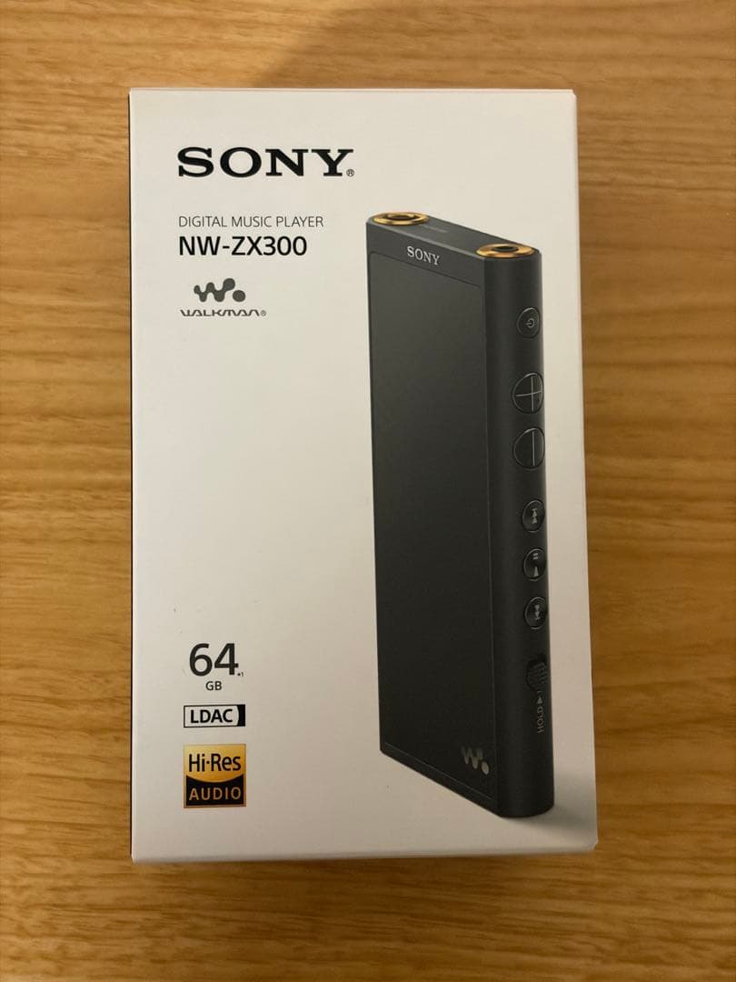 【中古】SONY NW-ZX300 64GB ソニー ブラック Sony NW-ZX300 Black Hi-Res Walkman 64GB Digital Music Player Made