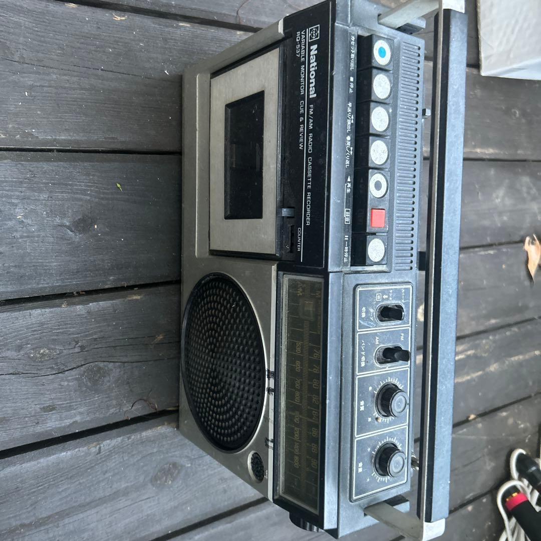 National RQ-542 FM/AMラジオ カセットレコーダージャンク品！ - メルカリ