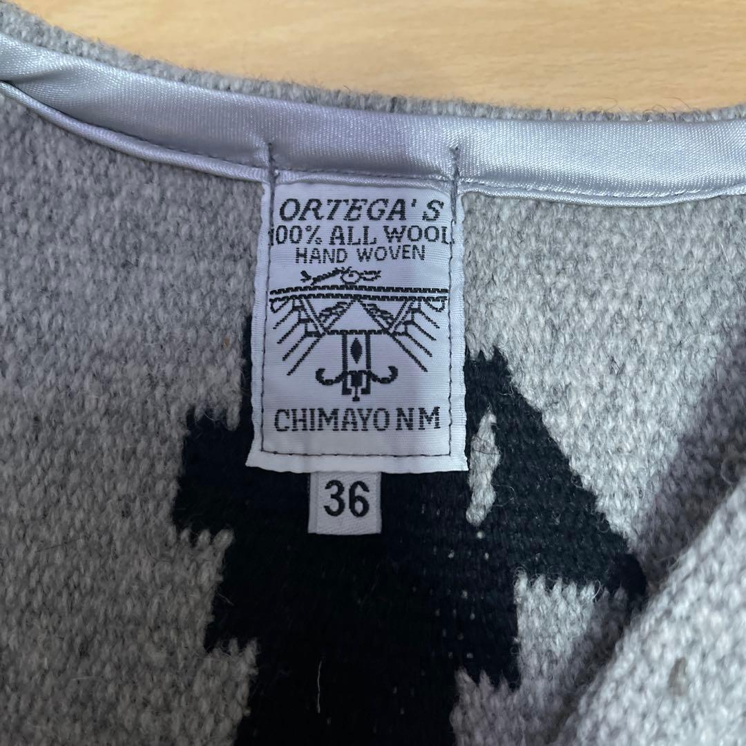 オルテガ チマヨベスト ヘザーグレー 36サイズ 特注デザイン